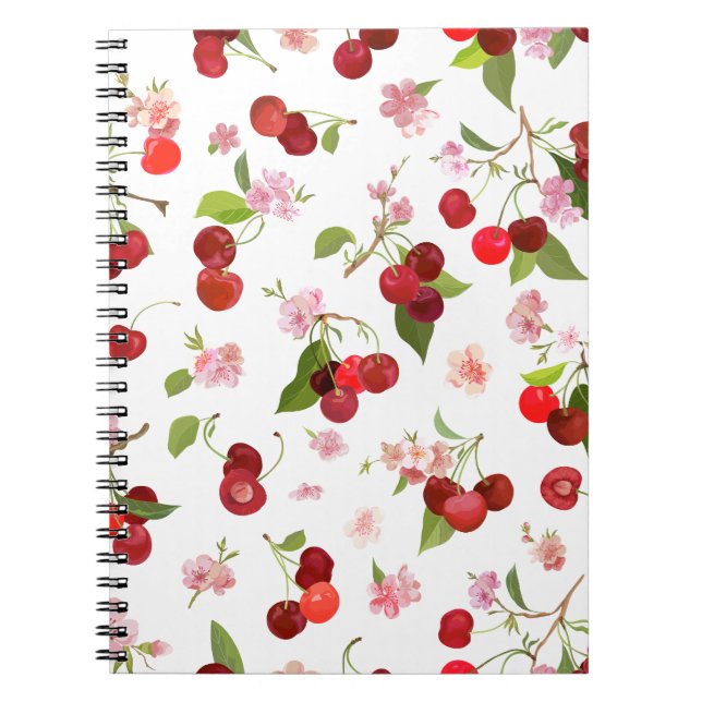 Cherry Pattern 1 Notebook (Front)