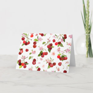 Cherry Pattern 1 Thank You Card
