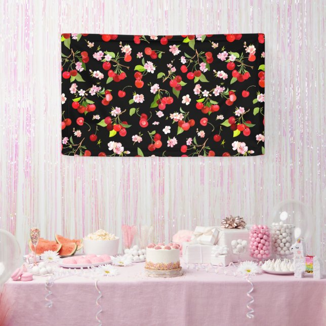 Cherry Pattern 2 Banner (Party)