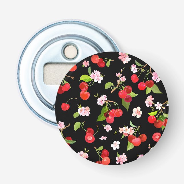 Cherry Pattern 2 Bottle Opener (Front)