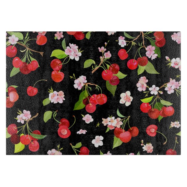 Cherry Pattern 2 Cutting Board (Front)