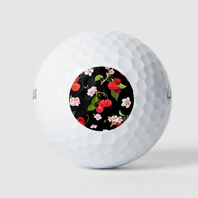 Cherry Pattern 2 Golf Balls (Front)