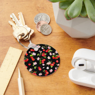Cherry Pattern 2 Keychain