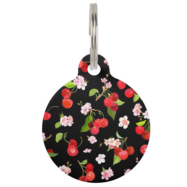 Cherry Pattern 2 Pet Tag (Front)
