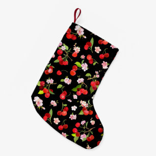 Cherry Pattern 2 Small Christmas Stocking