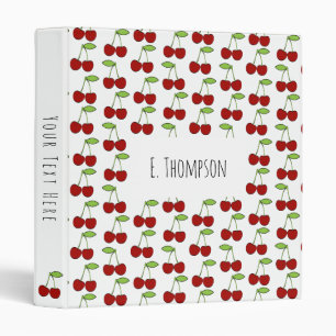 Cherry Pattern Binder