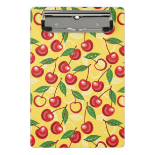 Cherry pattern mini clipboard