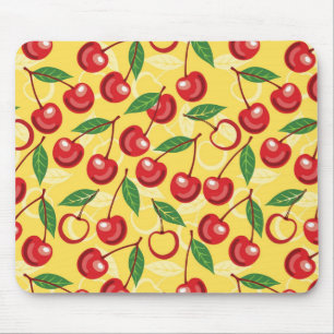 Cherry pattern mouse pad