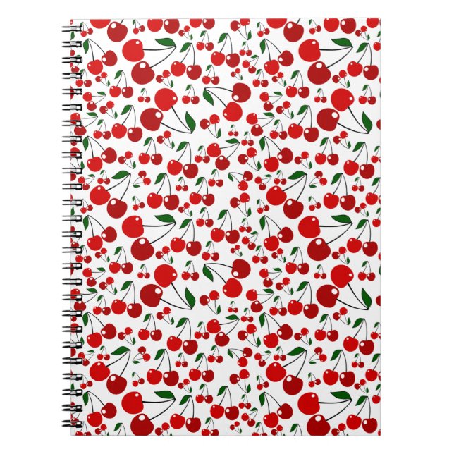 Cherry Pattern Notebook (Front)