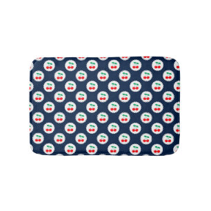 Cherry Pattern – Retro Fruit Gift & Decor Bath Mat