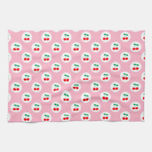 Cherry Pattern – Retro Fruit Gift & Decor Kitchen Towel