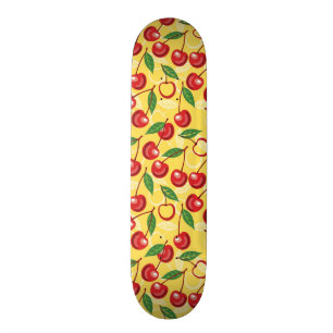 Cherry pattern skateboard