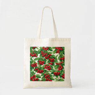 Cherry Pattern Tote Bag