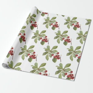 Cherry Pattern Wrapping Paper