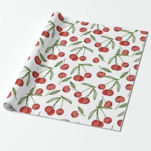 Cherry Pattern Wrapping Paper