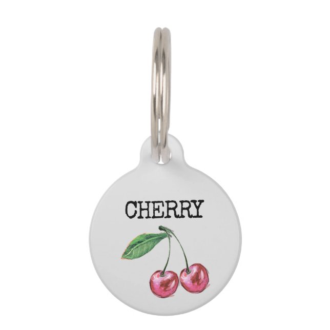 Cherry Pet Tag (Front)