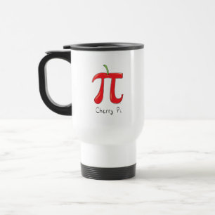 Cherry Pi Cute Math Pi Day Coffee Travel Mug