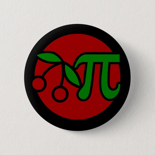 Cherry Pi Day Humour 2 Inch Round Button (Front)
