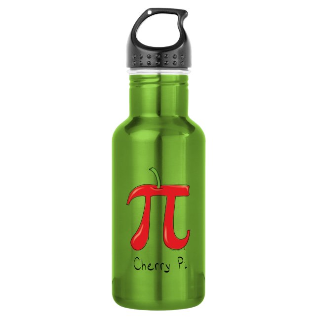 Cherry Pi Symbol Cute Math Teacher 532 Ml Water Bottle (Front)