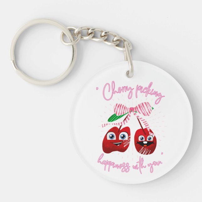 CHERRY PICKING KEYCHAIN (Front)