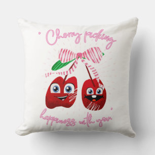 CHERRY PICKING THROW PILLOW