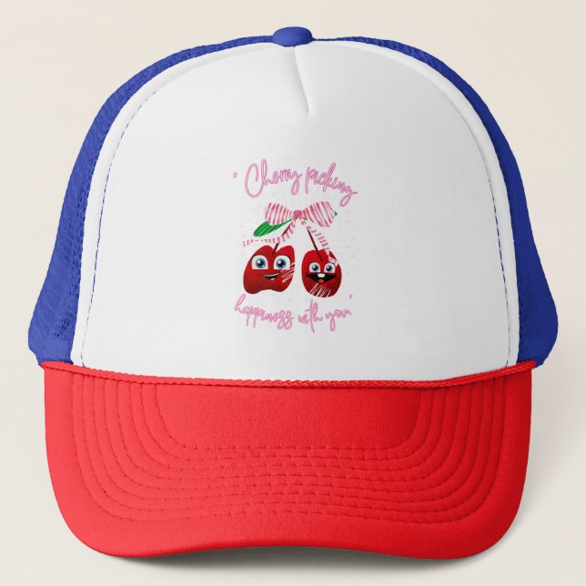 CHERRY PICKING TRUCKER HAT (Front)