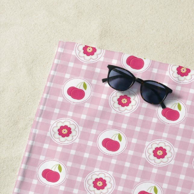Cherry Picnic Beach Towel (In Situ)