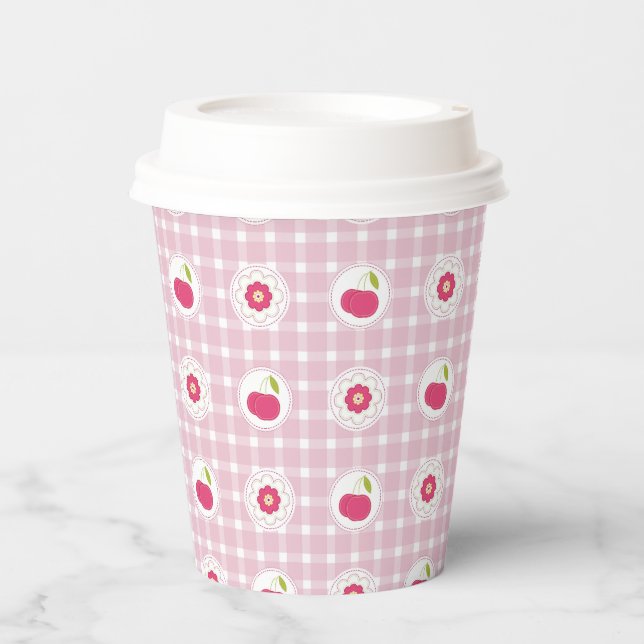Cherry Picnic Paper Cups (Front)
