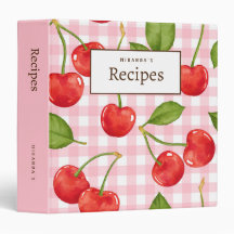 Cherry Picnic Recipe Binder