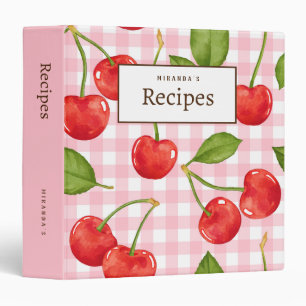 Cherry Picnic Recipe Binder