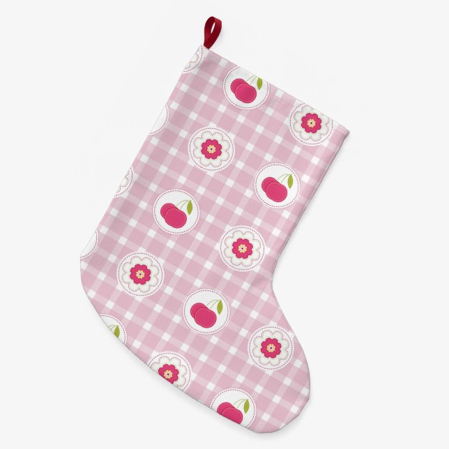 Cherry Picnic Stocking (Front (Hanging))