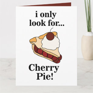 Cherry Pie Dessert Party Card