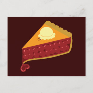 Cherry Pie Heart Postcard