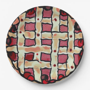 Cherry Pie Paper Plate