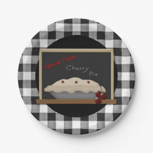 Cherry Pie Paper Plate