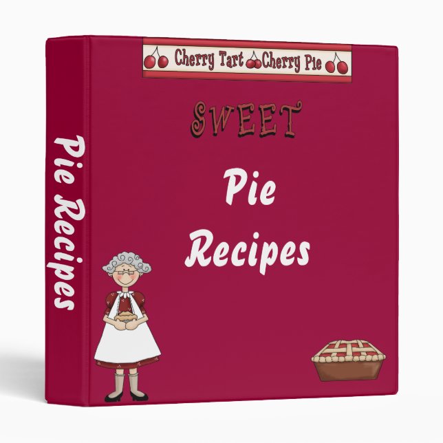 Cherry Pie Recipe Binder (Front/Spine)