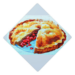 Cherry Pie Thunder_Cove Graduation Cap Topper