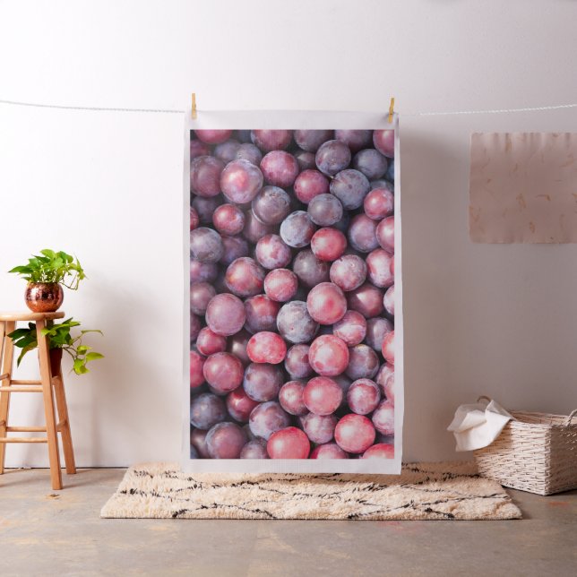 Cherry plum background fabric (In Situ)