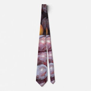 Cherry plum background tie