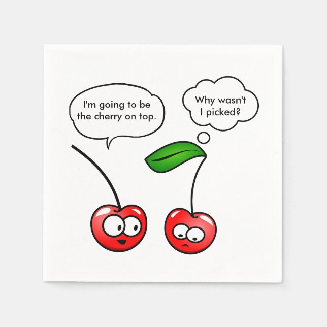 Cherry Puns Napkin (Front)