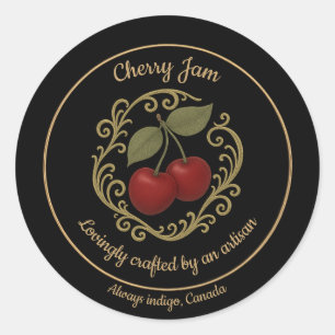 Cherry Radiance – Artisan vintage Jam Label