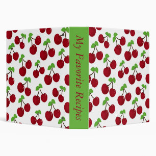 Cherry Recipe Album Binder