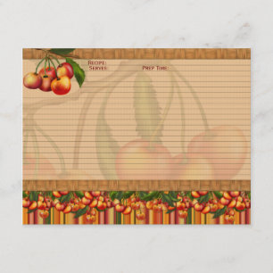 Cherry Recipe Cards