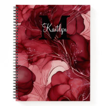 Cherry Red Alcohol Ink Personalized