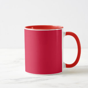 Cherry Red Ceramic Coffee Mug for Everyday Use