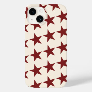 Cherry Red Chic Aesthetic Star  Case-Mate iPhone 14 Case