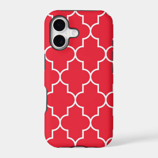 Cherry Red Quatrefoil