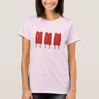 Cherry Red Twin Pop Popsicles Ice Lolly Lollies