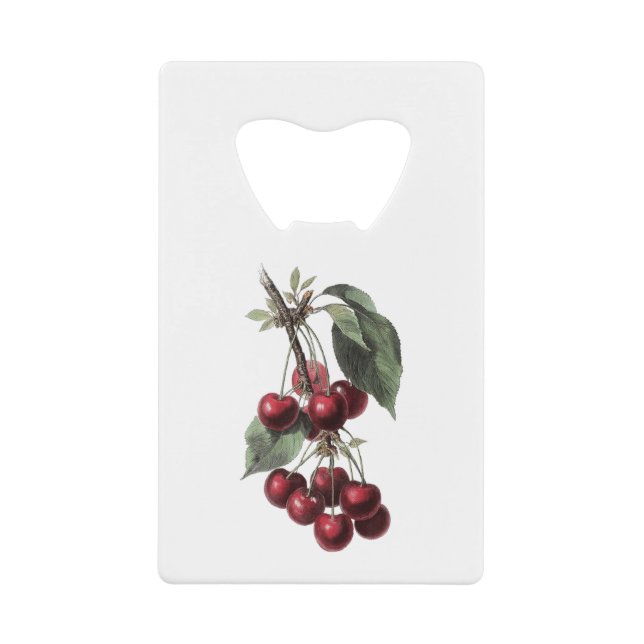 CHERRY RETRO CREDIT CARD BOTTLE OPENER (Front)