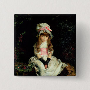 Cherry Ripe, 1879 2 Inch Square Button